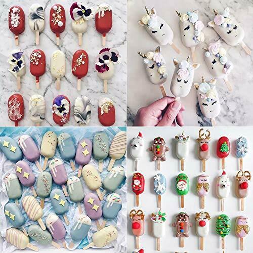 Ouddy Popsicle Molds for Kids 2 Pcs Silicone Cake Pop Mold 4 Cavities Homemad... - Fresh Stock Dated February 2026