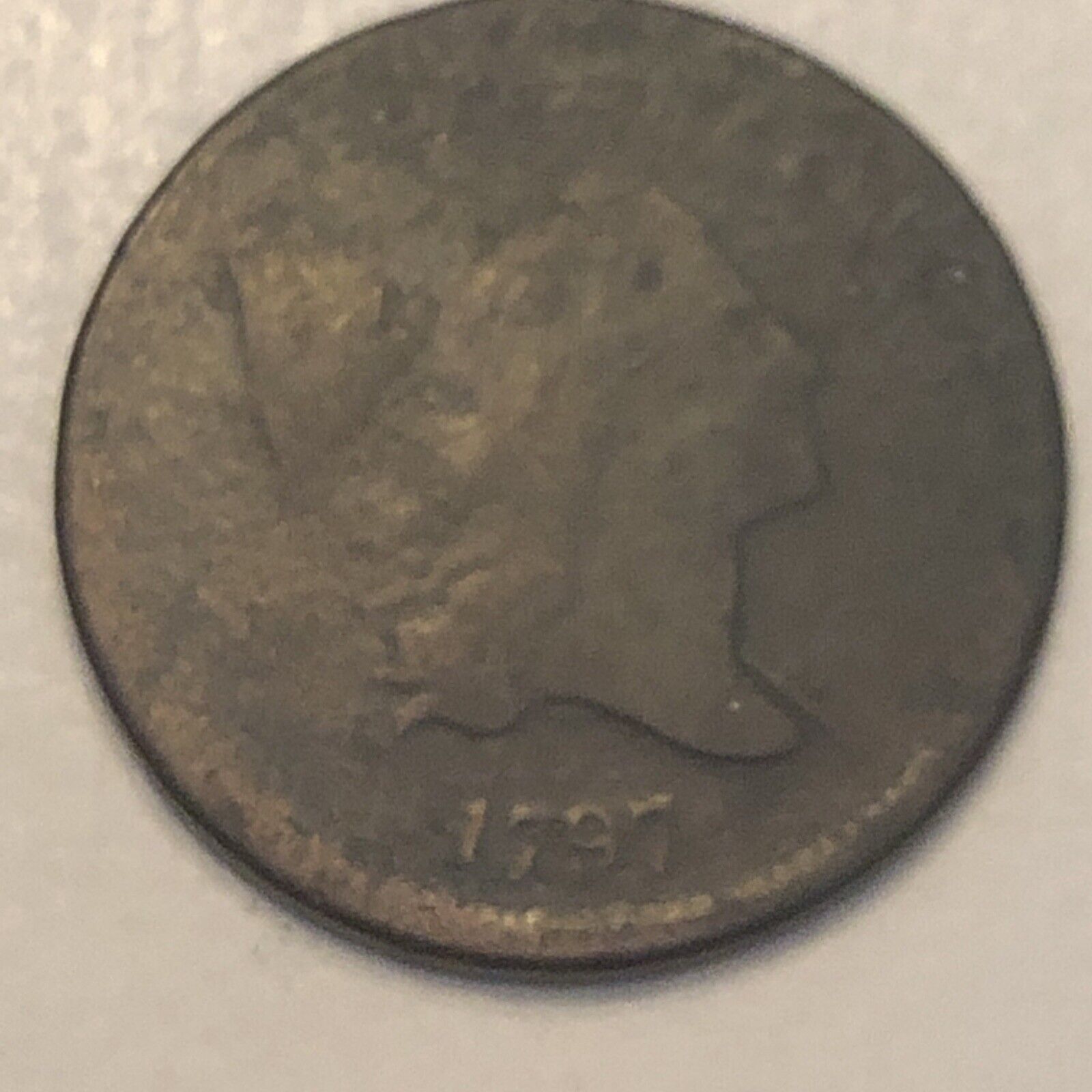 1797 Plain Edge  1/1 Liberty Cap Half Cent 1/2 Cent * 1 ABOVE 1  (C1) Coin #4038 - Fresh Stock Dated February 2026