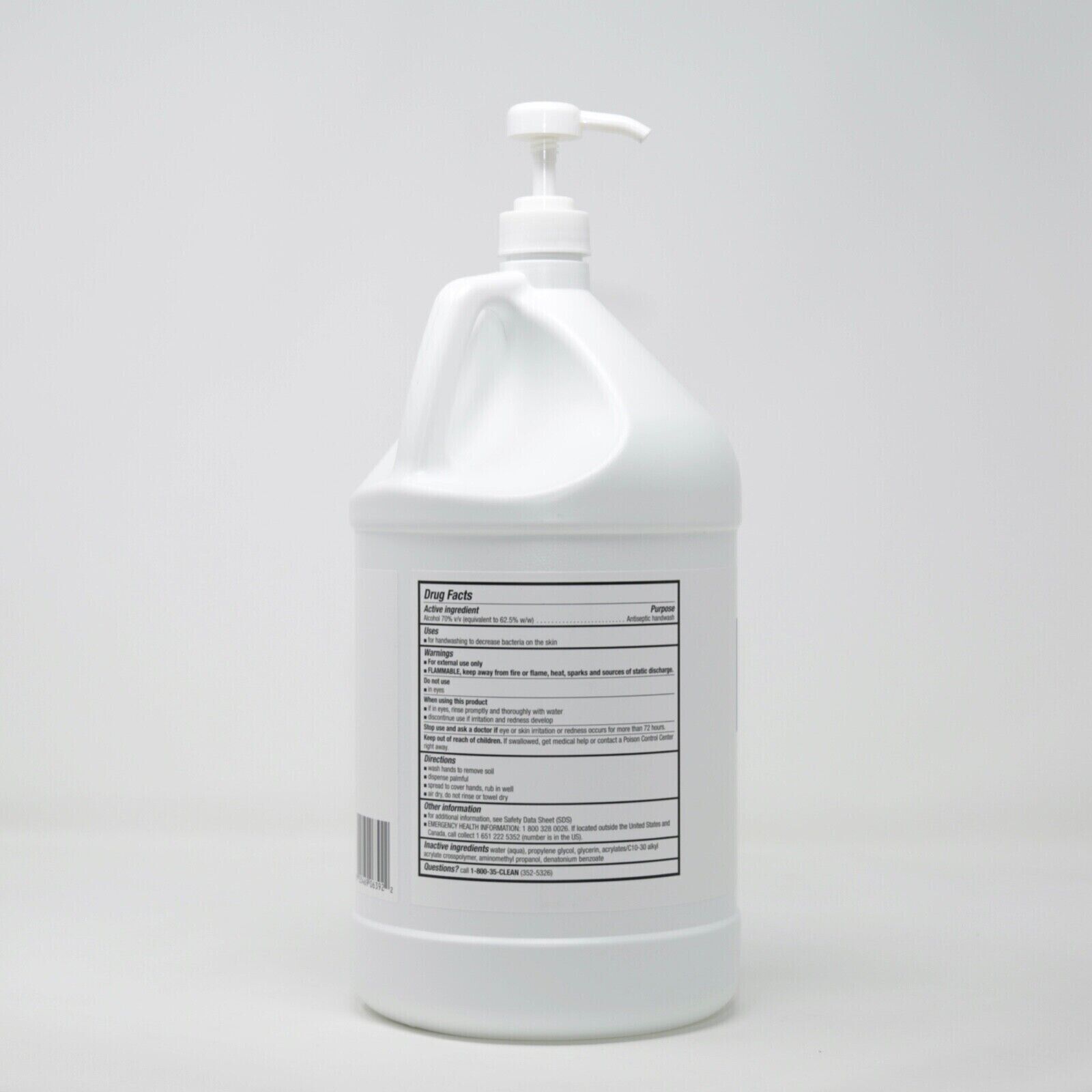 Ecolab Hand Sanitizer 1 Gallon With Pump Quick Drying Gel 128oz - Fresh Stock Dated February 2026