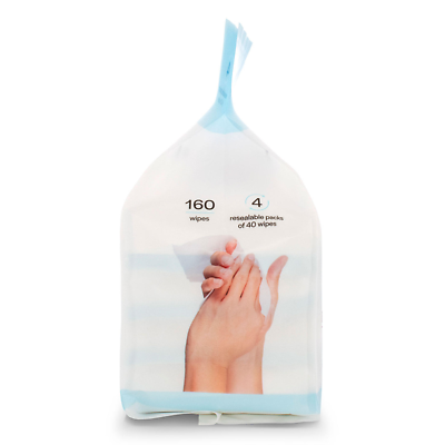 Mighty Good Sanitize Those Hands Cleansing Wipes (40 count each, 4 pack) - Fresh Stock Dated February 2026