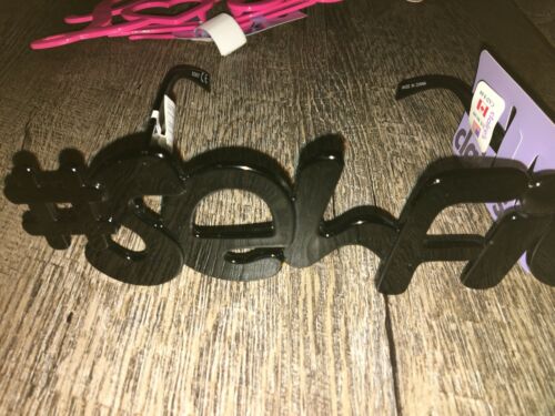 Claire’s Costume Glasses Lot Love # Selfie Nwt Photo Prop Fun Attitude - Fresh Stock Dated February 2026