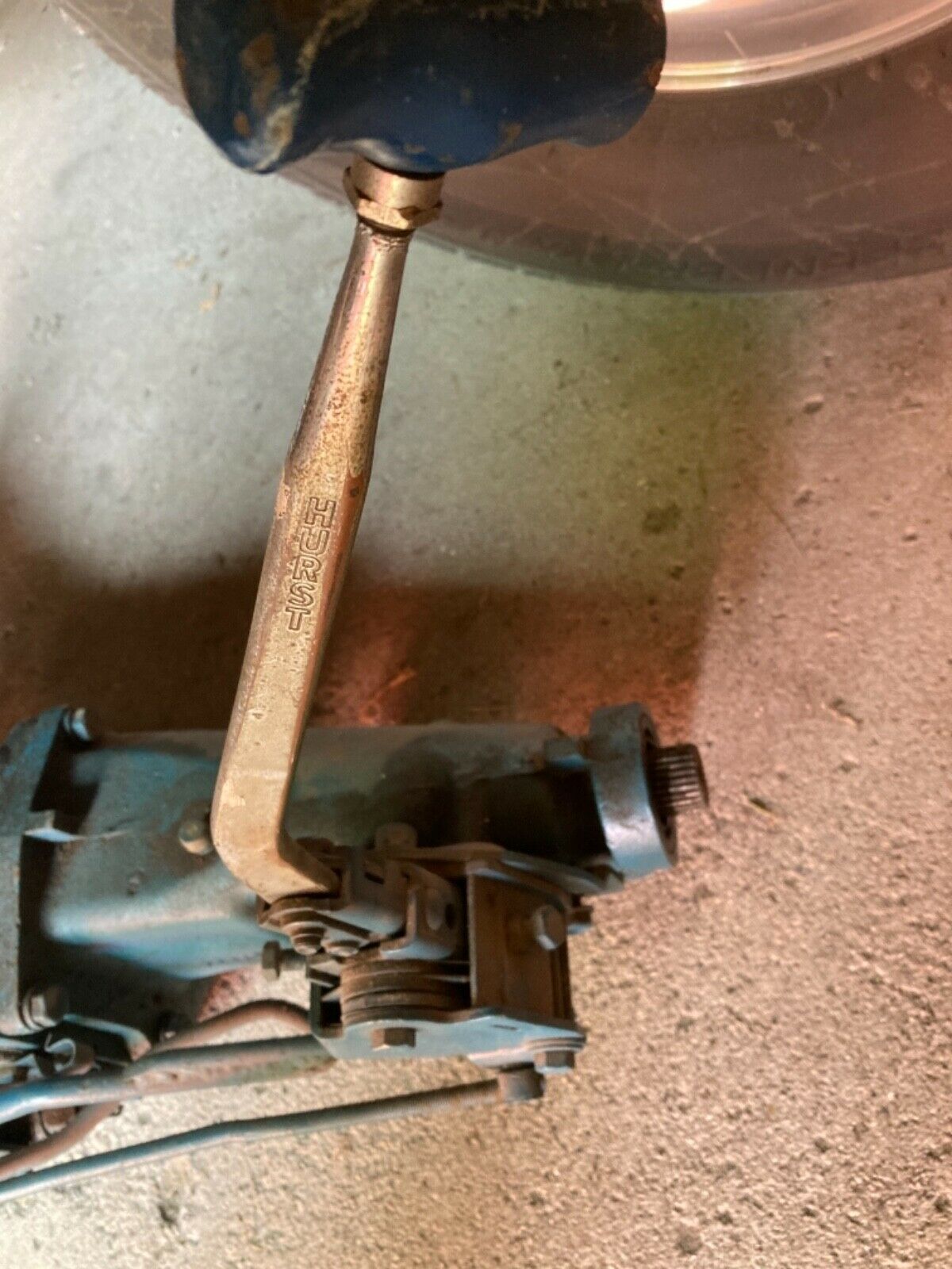 Saginaw 4 speed transmission complete bell housing, shifter and rods 68-73 - Fresh Stock Dated December 2025