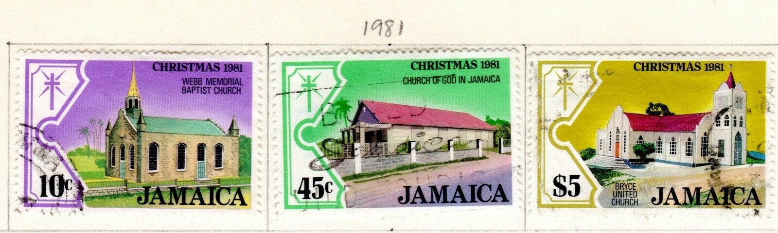 Jamaica Scott 520//559 Used on 2 Album Pages Issued 1981-1983 - Fresh Stock Dated December 2025