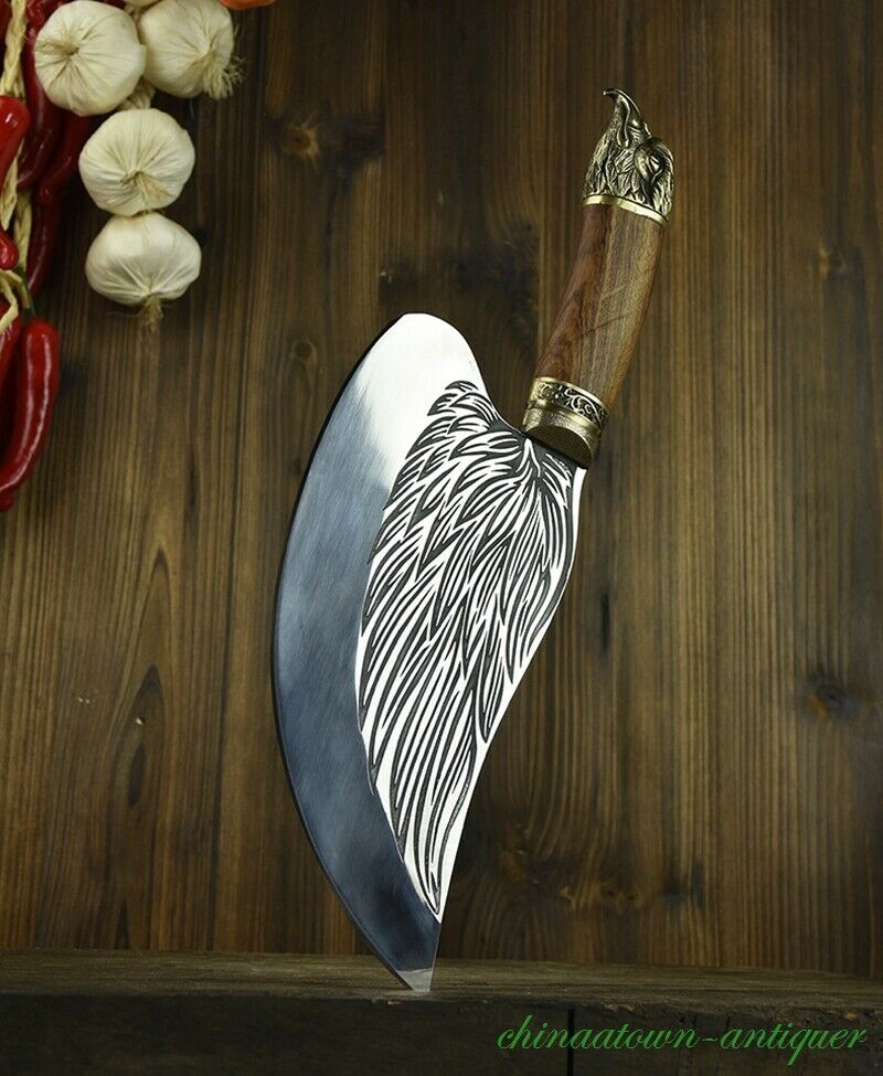 Meat Cleaver Knife Kitchen Knife Butcher Knife Meat Cleaver Steel Blade #2688 - Fresh Stock Dated January 2026