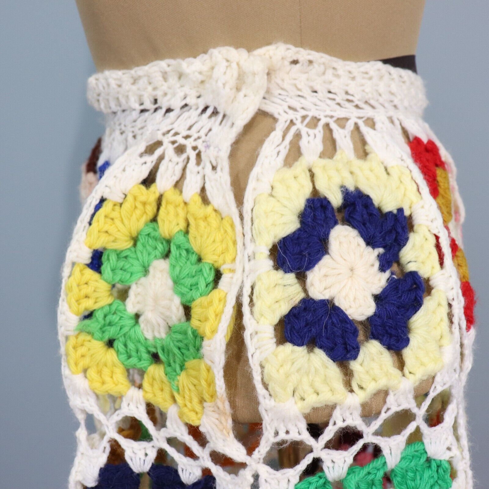 Vintage Granny Square Crochet Skirt - Fresh Stock Dated March 2026