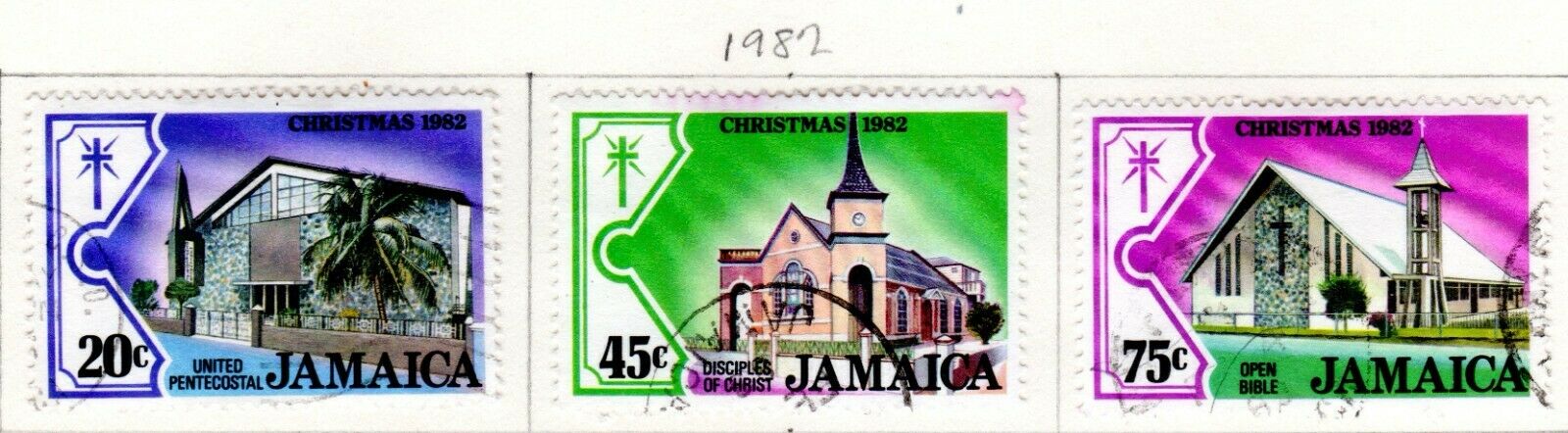 Jamaica Scott 520//559 Used on 2 Album Pages Issued 1981-1983 - Fresh Stock Dated December 2025