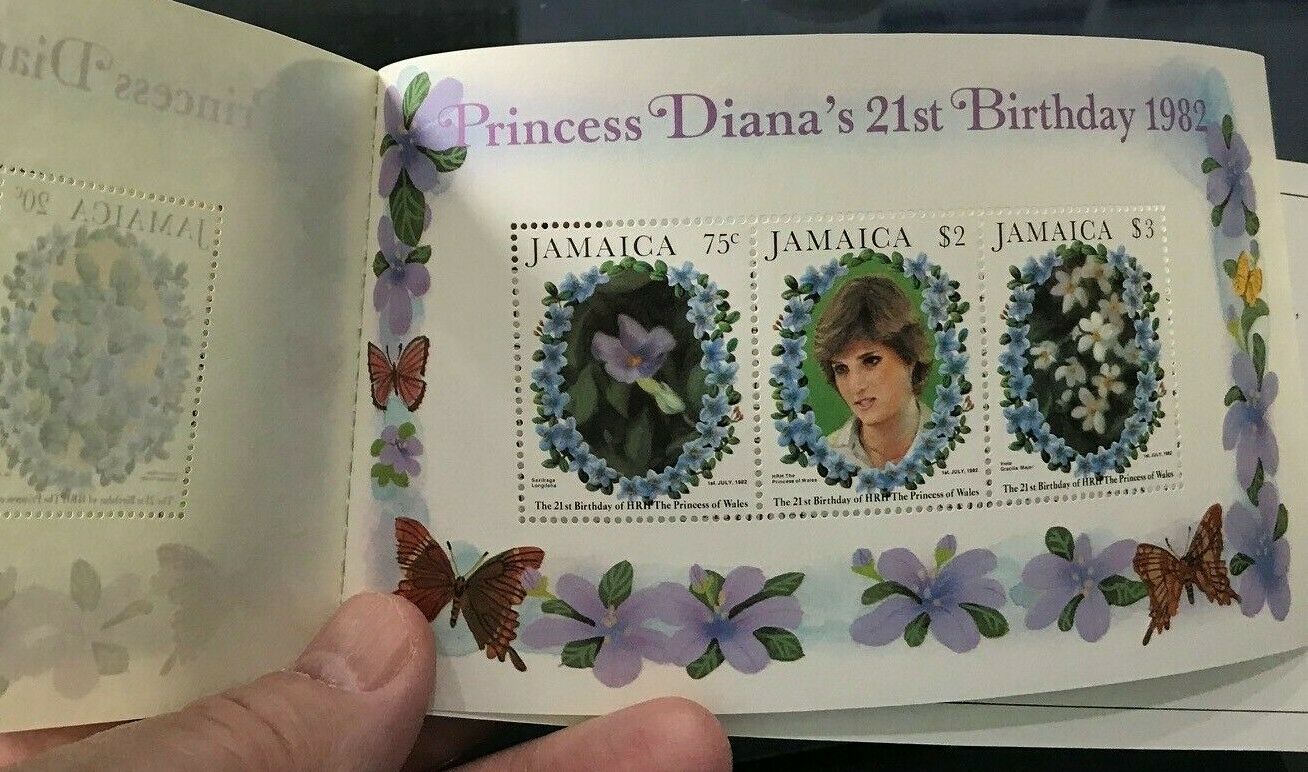 JAMAICA Sg#SB17 Princess Diana's 21st Birthday Complete Booklet MNH OG XF 12-149 - Fresh Stock Dated December 2025