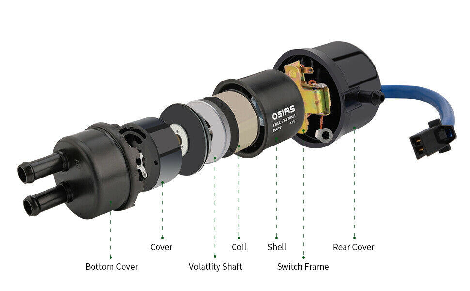 Fuel Pump For SUZUKI INTRUDER 700 1400 VS1400 VS 700 1986-2009 (8MM) - Fresh Stock Dated February 2026