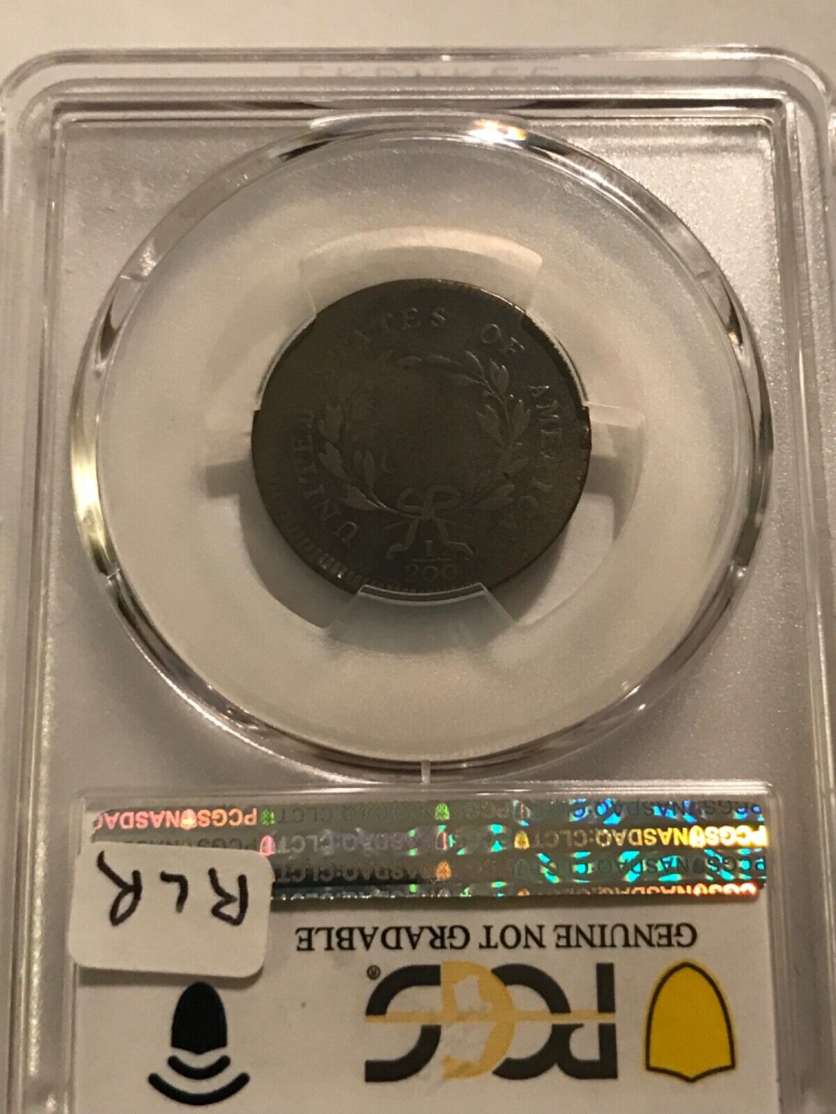 1795 Liberty cap half cent. With pole, punctuated date. Plain edge, PCGS VG det - Fresh Stock Dated February 2026