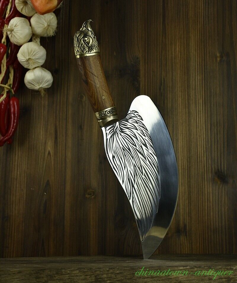 Meat Cleaver Knife Kitchen Knife Butcher Knife Meat Cleaver Steel Blade #2688 - Fresh Stock Dated January 2026