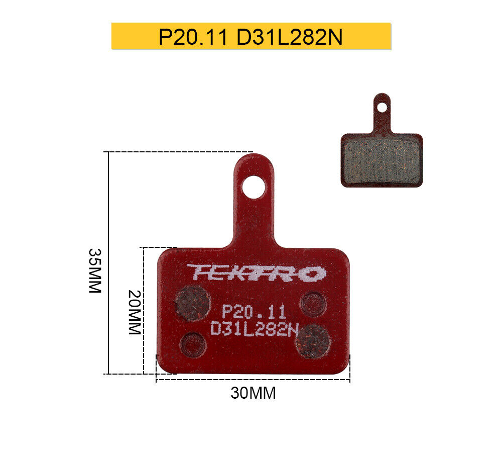 TEKTRO P20.11 Disc Brake Pads Bike Pads Metal Ceramic for SHIMANO BR-M900 - Fresh Stock Dated February 2026