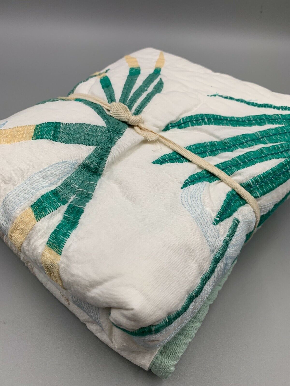 Pottery Barn Kids Justina Blakeney Jungalino Palm Tree Sham Euro White #G131 - Fresh Stock Dated February 2026