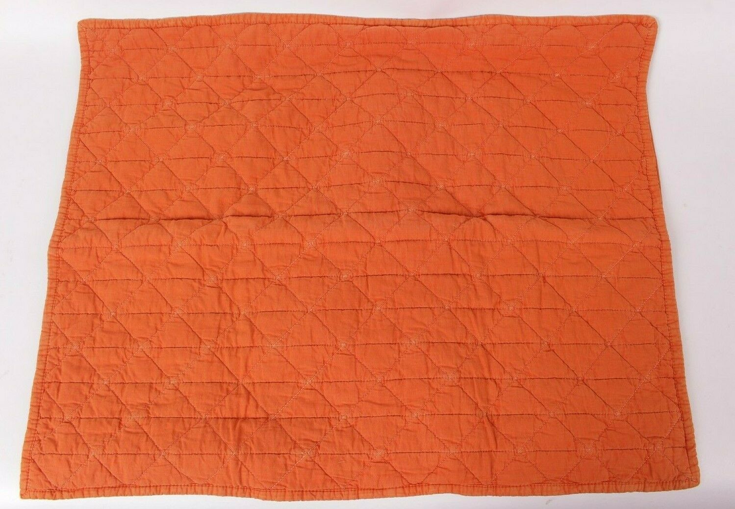 Pottery Barn Kids Garment Dyed standard pillow sham, orange *sample* - Fresh Stock Dated February 2026