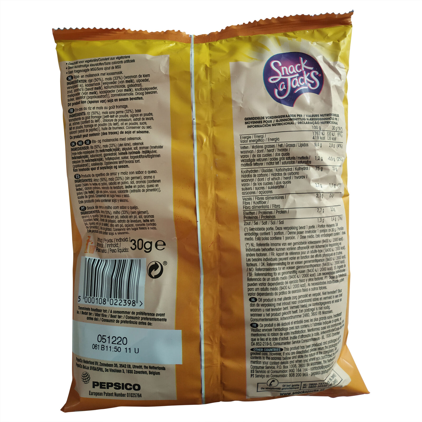 Snack A Jacks | Snack A Jacks Cheese | Snack a Jacks Cheese | 8 Bags | Snackajac - Fresh Stock Dated February 2026