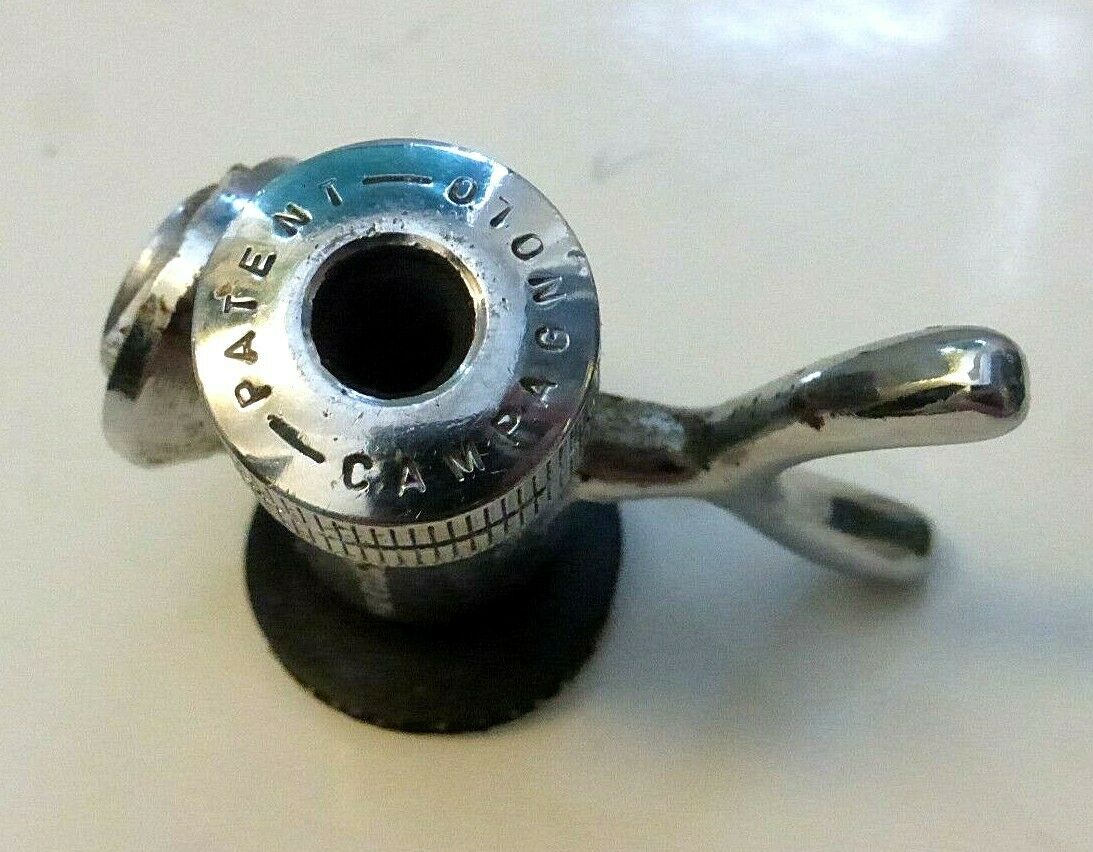 Vintage CAMPAGNOLO Chrome Pump Connector & Washer, 1030/2, Italian Silca, Square - Fresh Stock Dated December 2025