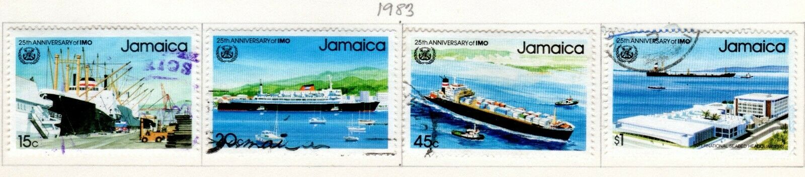 Jamaica Scott 520//559 Used on 2 Album Pages Issued 1981-1983 - Fresh Stock Dated December 2025