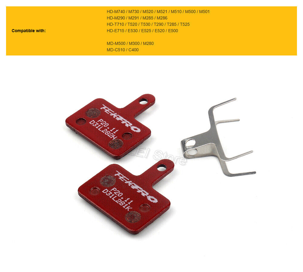 TEKTRO P20.11 Disc Brake Pads Bike Pads Metal Ceramic for SHIMANO BR-M900 - Fresh Stock Dated February 2026