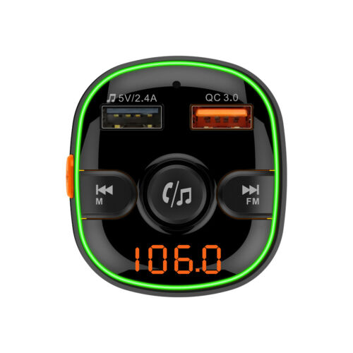 Bluetooth In-Car Wireless FM Transmitter MP3 Radio Adapter Car  Kit 2 USB US G-2 - Fresh Stock Dated December 2025