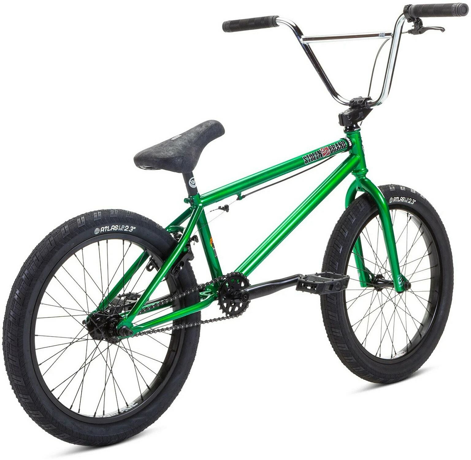 Stolen Heist BMX Bike Mens Sz 20in/21in Top Tube Dark Green With Chrome - Fresh Stock Dated February 2026
