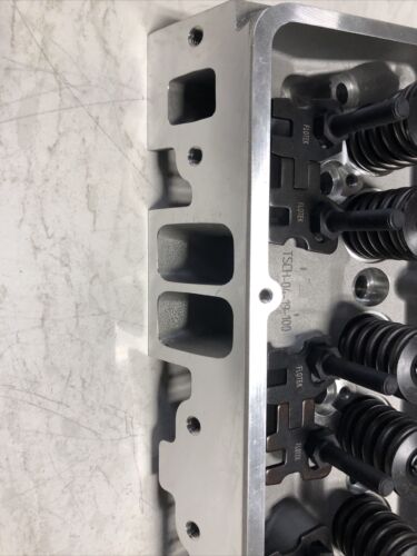 Flo-Tek 1200-HRSB-505S Assembled SBC Aluminum Head, Straight Plug - Fresh Stock Dated February 2026