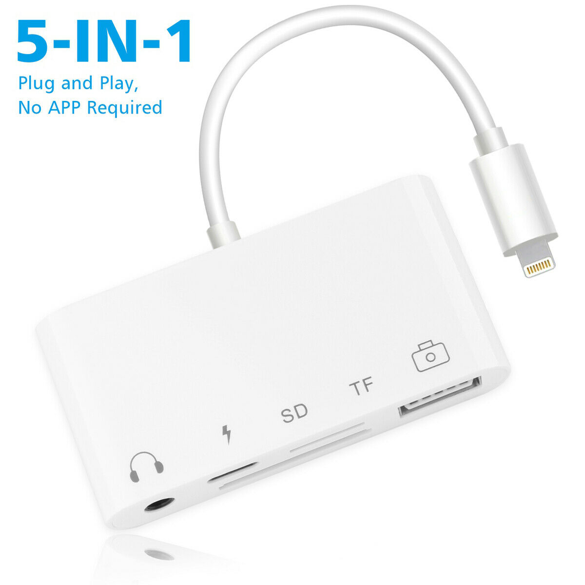 iPhone Cable to SD,3.5mm USB Camera Adapter for iPhone and iPad Plug and Play - Fresh Stock Dated February 2026