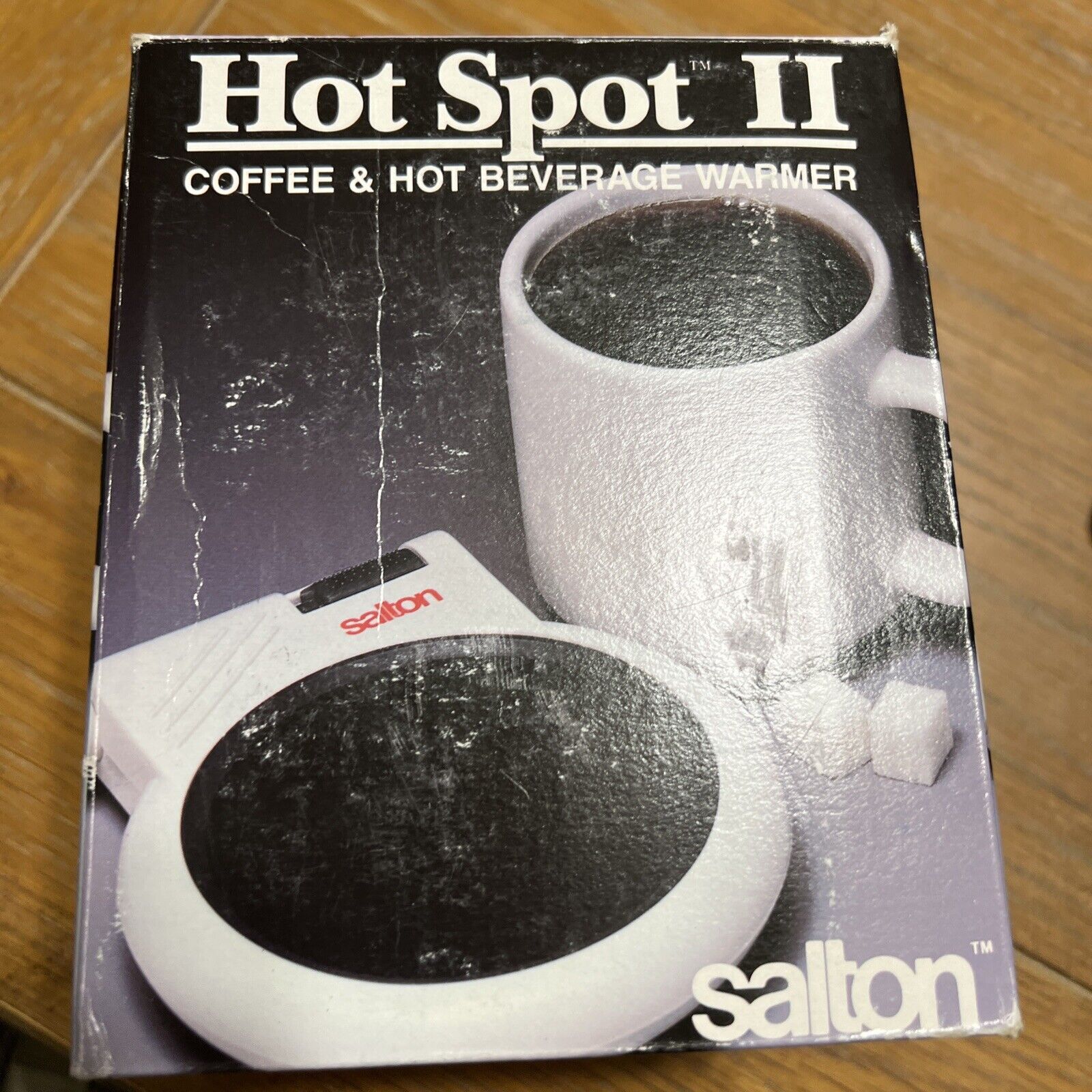 Salton Hot Spot II 2 Coffee Hot Beverage Warmer Ceramic Mug White NEW w Instruc. - Fresh Stock Dated February 2026