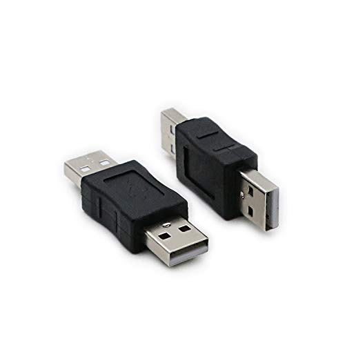 2 Pack USB Male to Gender Changer Adapter Coupler Converter Black - Fresh Stock Dated February 2026