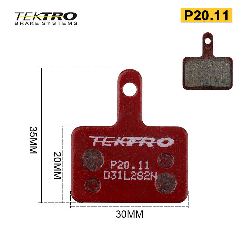 TEKTRO P20.11 Disc Brake Pads Bike Pads Metal Ceramic for SHIMANO BR-M900 - Fresh Stock Dated February 2026