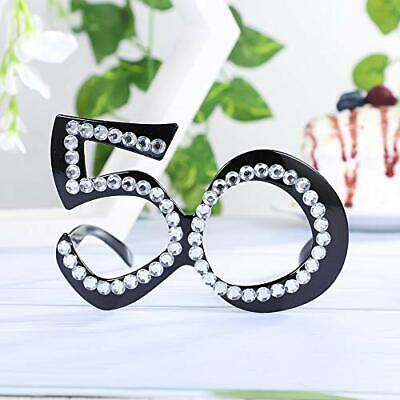Golden Seven Happy Birthday Glasses 50th Birthday Party Eyeglasses Birthday P... - Fresh Stock Dated February 2026