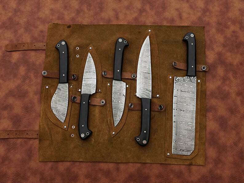 Chef Knife set ,Hand Forged Kitchen knives set  , Best Gift For Mother - Fresh Stock Dated December 2025
