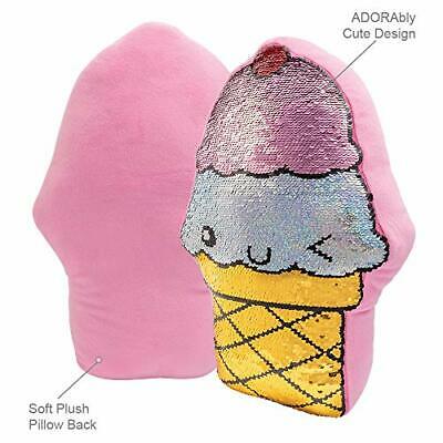 Adora Sequin Pillow Flip-out Sequin Plush Play Ice Cream 15 inches x 12.5 inc... - Fresh Stock Dated December 2025