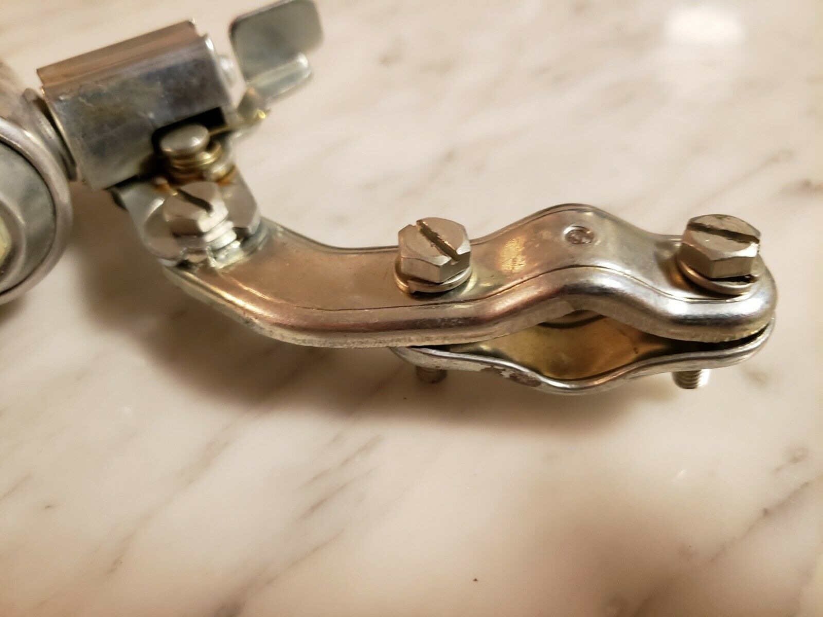 Vintage Chrome friction powered bicycle light, mechanical generator kit untested - Fresh Stock Dated December 2025