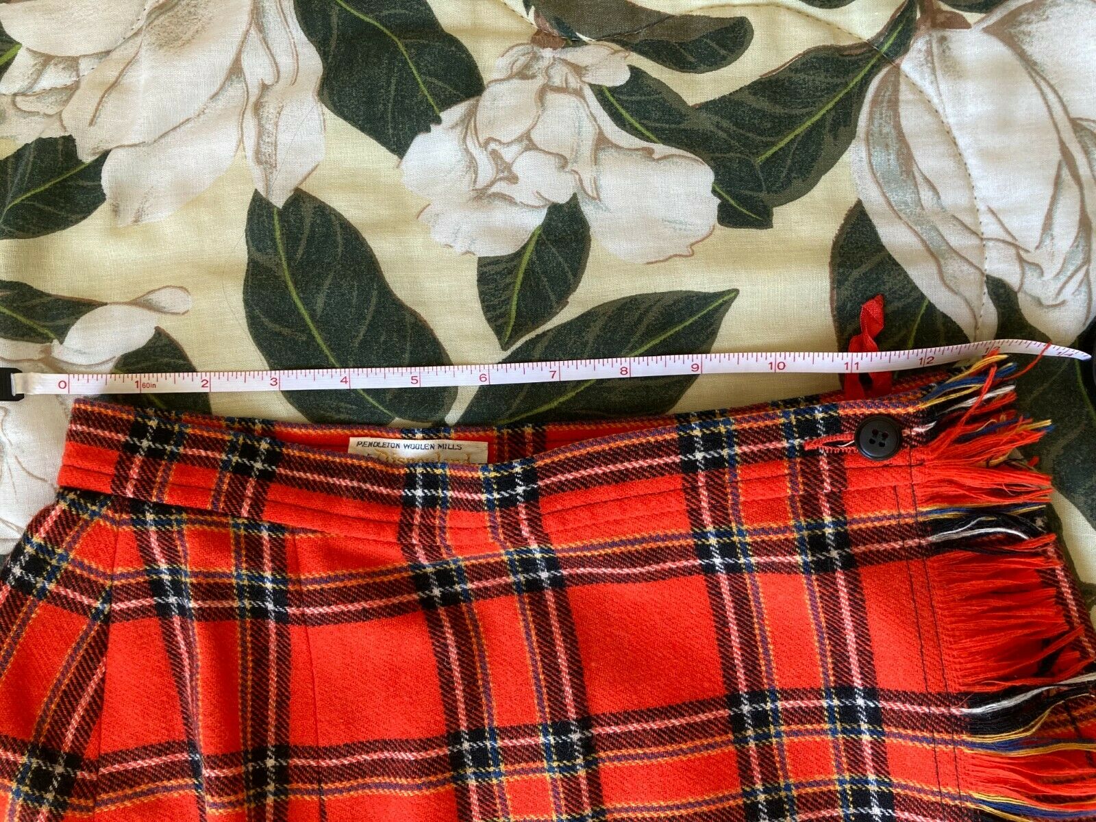 Vintage Pendleton Plaid Long Skirt - Disney Frontierland - Fresh Stock Dated February 2026
