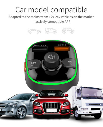 Bluetooth In-Car Wireless FM Transmitter MP3 Radio Adapter Car  Kit 2 USB US G-2 - Fresh Stock Dated December 2025