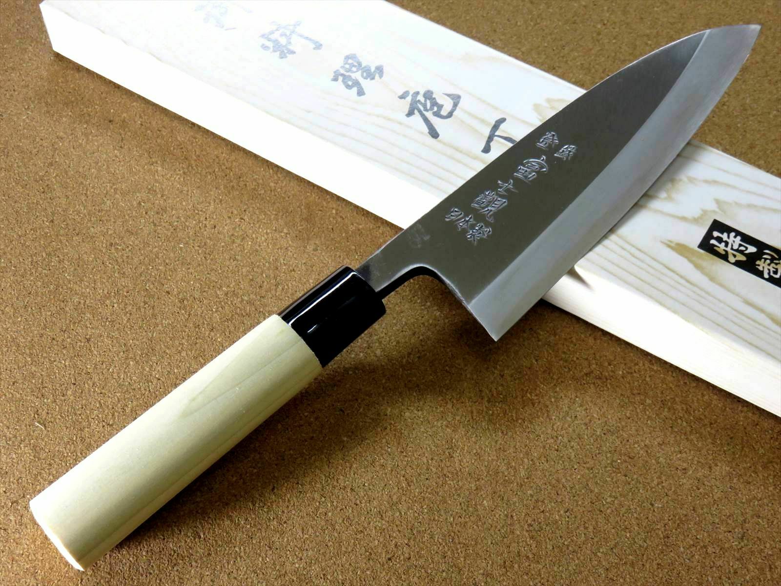 Japanese Kitchen Deba Knife 180mm 7.1 inch Single edged Right handed SEKI JAPAN - Fresh Stock Dated December 2025