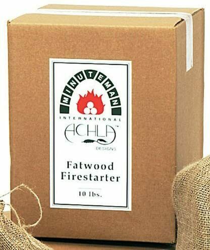 Minuteman International, 10 lb Box Fatwood fire Starter, 10-lb, Brown - Fresh Stock Dated February 2026