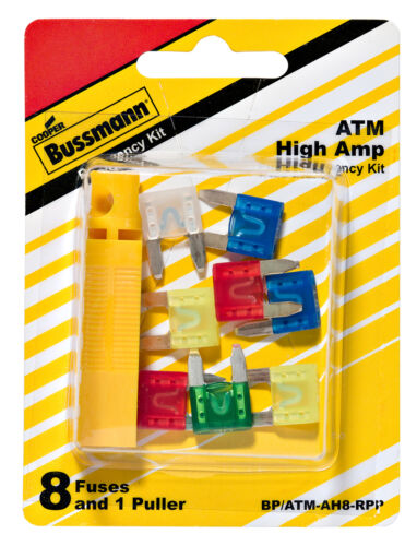 ATC High Amp Fuse Assortment by Cooper Bussmann, 3PK - Fresh Stock Dated February 2026