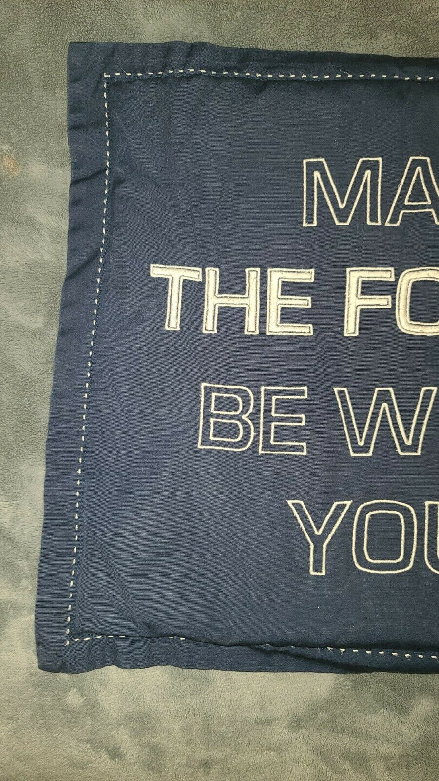 Star Wars Pottery Barn Kids MAY THE FORCE BE WITH YOU Pillow & Sham/Case - Fresh Stock Dated February 2026