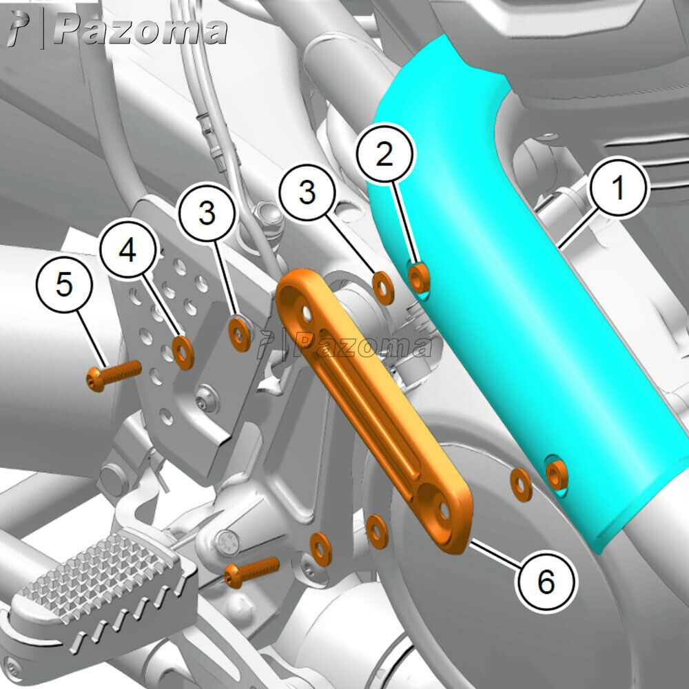 Exhaust Shield Insert For Harley Pan America 1250 S 2021-2022 Exhaust System NEW - Fresh Stock Dated February 2026