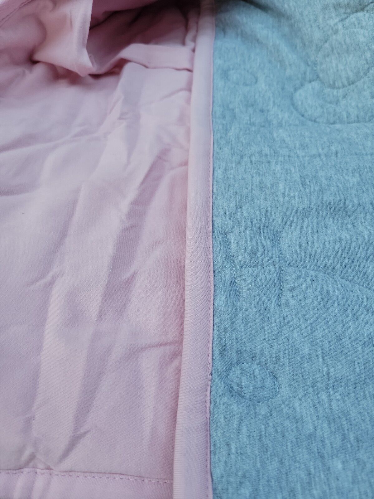 Pottery Barn Teen Hello Kitty Standard Sham Jersey Quilted Heather Grey Pink - Fresh Stock Dated February 2026