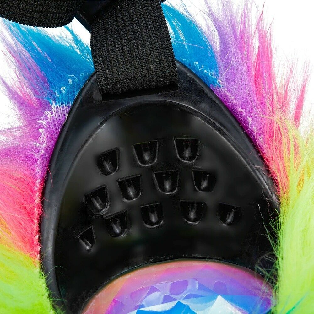 Kaleidoscope Lens Rave Festival Party EDM Glasses Cosplay Vintage Hairy Goggles - Fresh Stock Dated February 2026