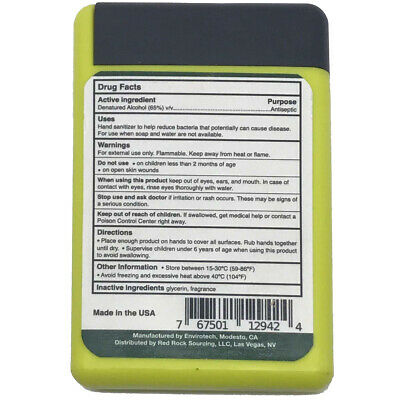 Urbane Antibacterial Pocket Hand Sanitizer .6oz 6/Pack - Fresh Stock Dated February 2026