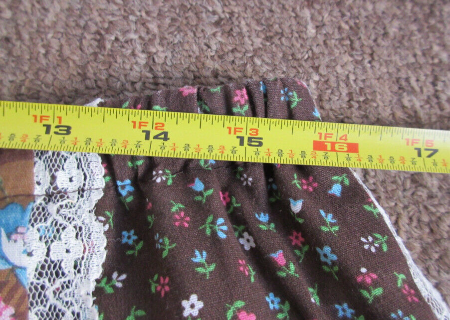 Vintage 1970s Carefree Fashions Scottsdale Arizona Patchwork Floral Maxi Skirt - Fresh Stock Dated March 2026