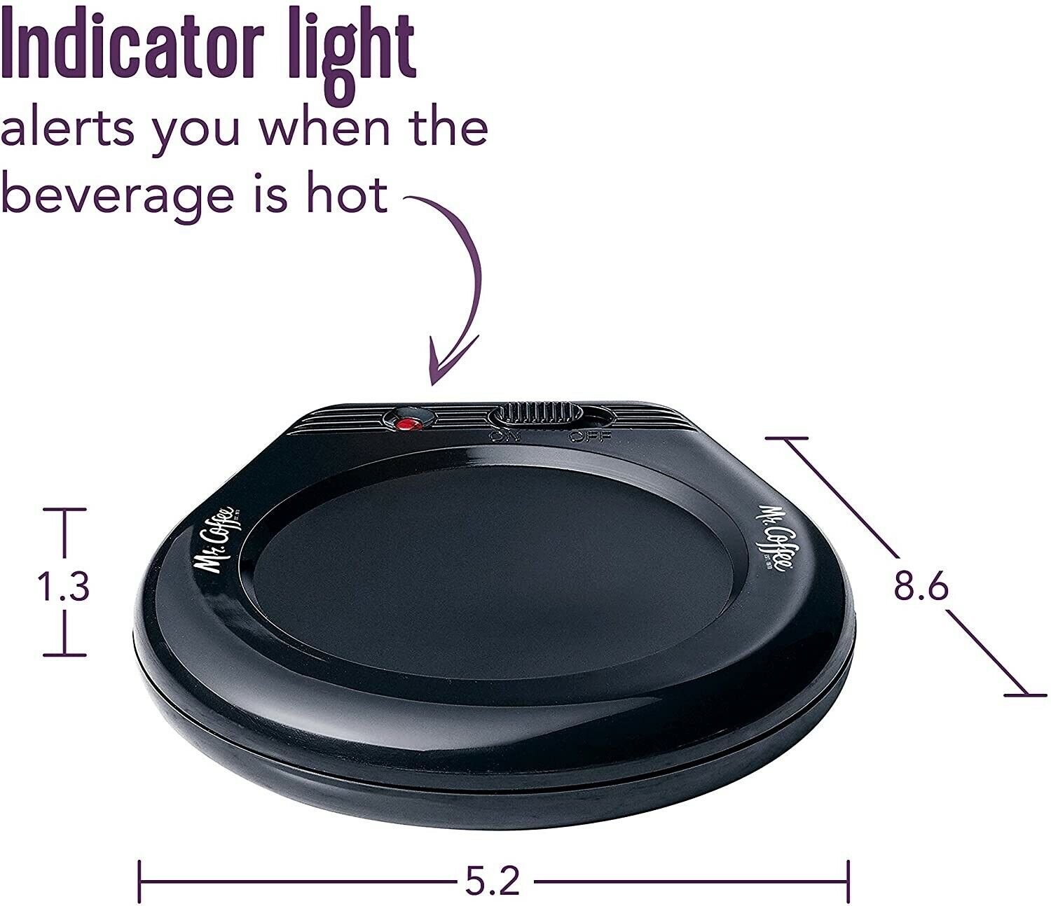 Mr. Coffee Mug Warmer, Home, Office, Black, New - Fresh Stock Dated February 2026