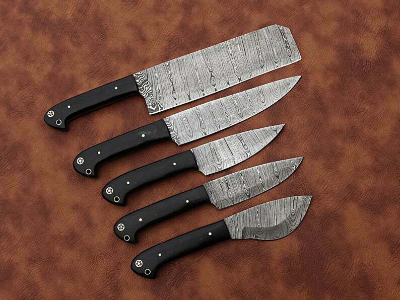 Chef Knife set ,Hand Forged Kitchen knives set  , Best Gift For Mother - Fresh Stock Dated December 2025