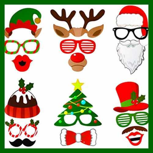 Christmas Photo Booth Props Kit 32Pcs DIY Prop Pose Sign Kits For Adults Kids Pa - Fresh Stock Dated February 2026