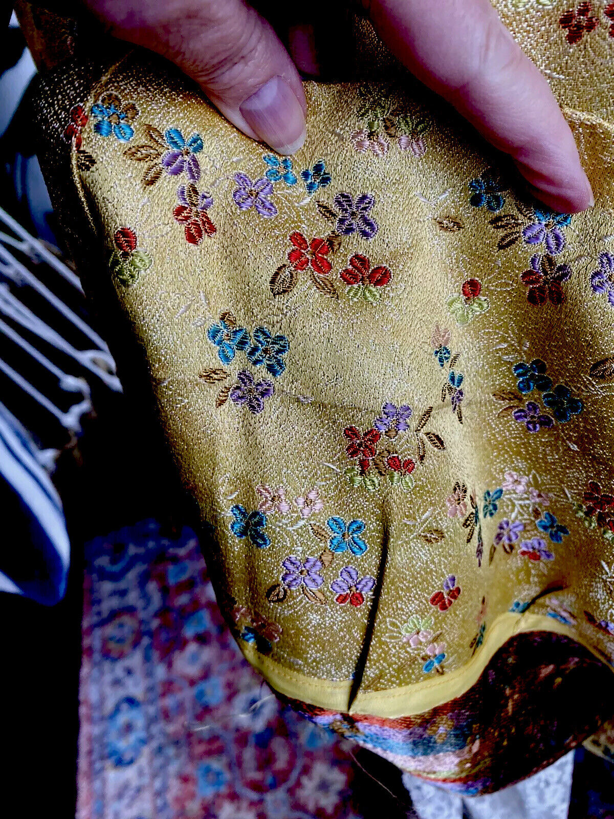 Vtg Handmade Women Floral Silk Blend Pencil Skirt Med - Fresh Stock Dated March 2026