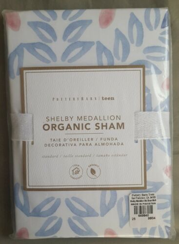 NWT *Pottery Barn Teen* Shelby Medallion Pillow Sham - Standard Organic Cotton - Fresh Stock Dated December 2025