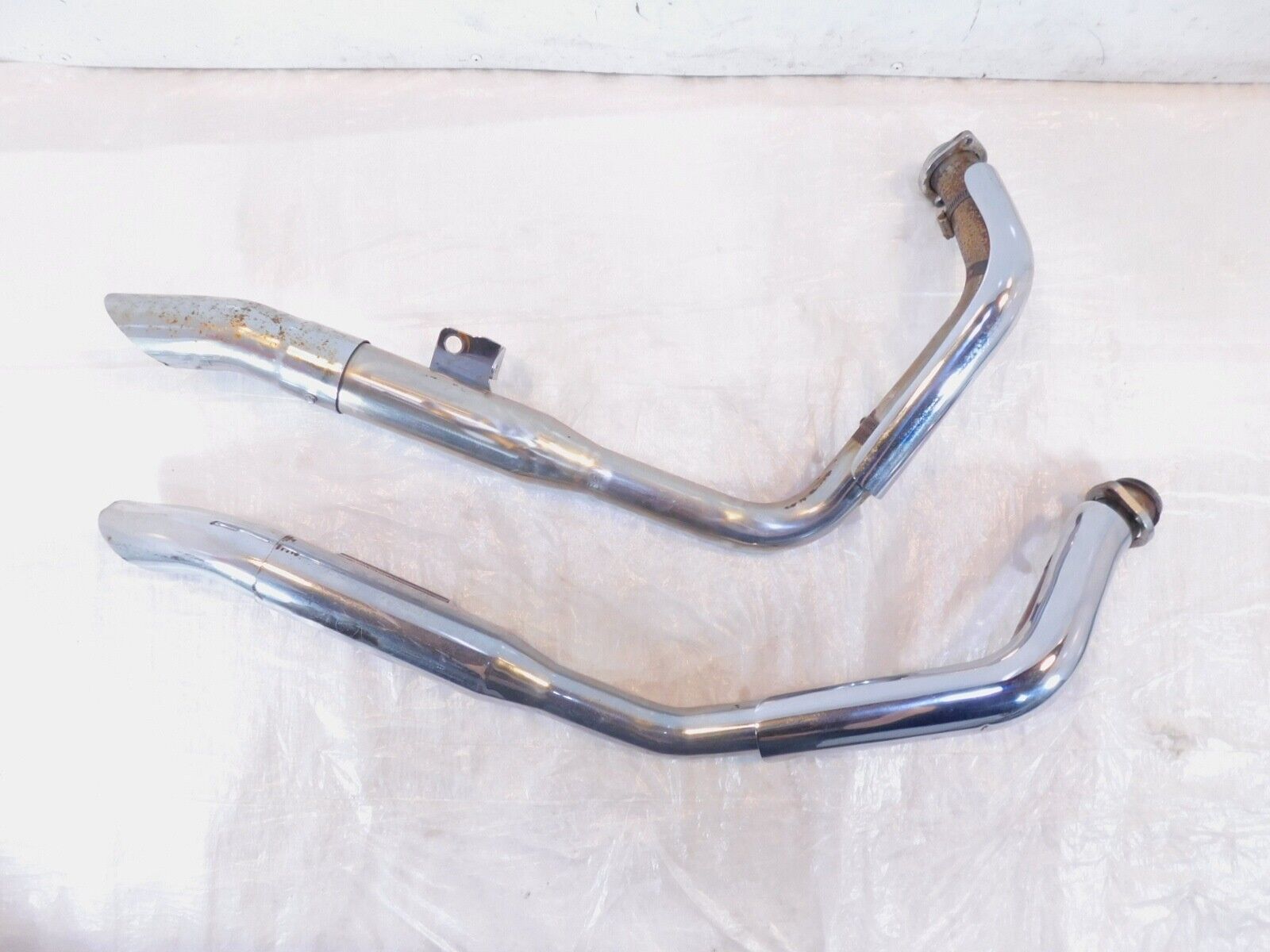 1986-2003 Harley Davidson Sportster 883 & 1200 Exhaust Header Drag Pipe System - Fresh Stock Dated February 2026