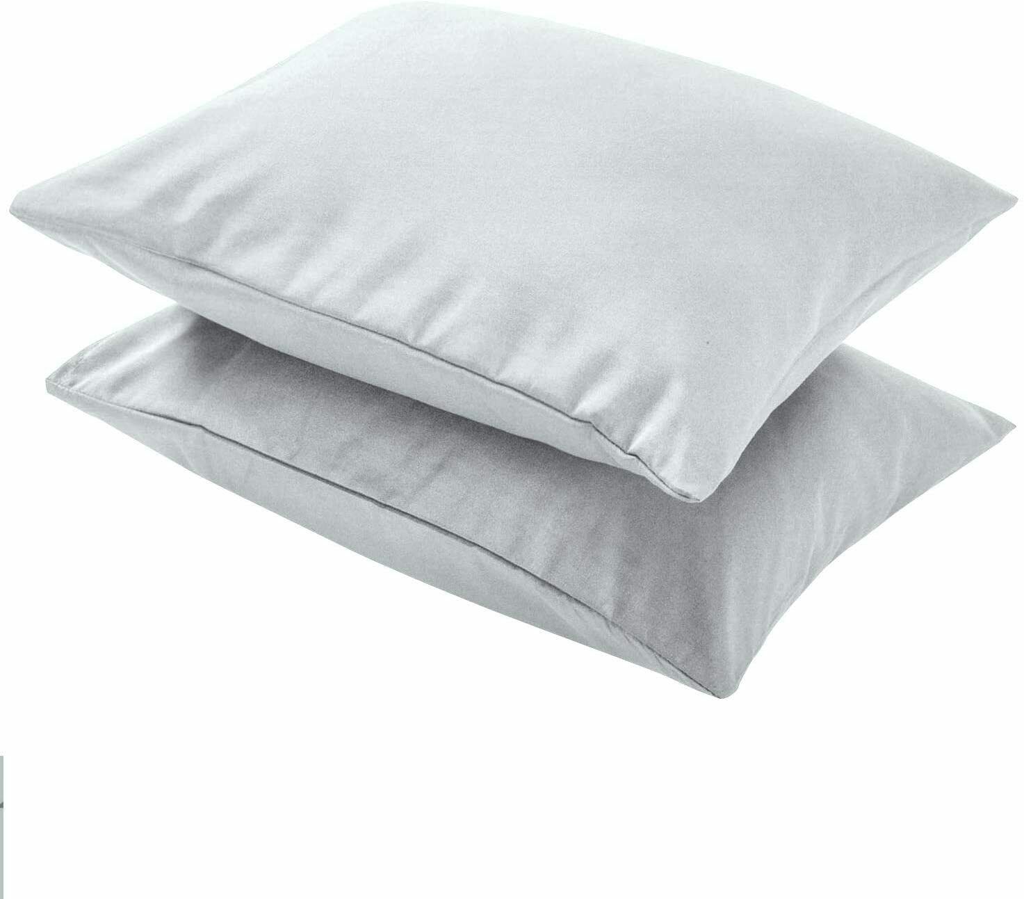 Giza Egyptian Cotton 14 X 20 In Set of 2 PC Light Grey Solid Toddler Pillowcases - Fresh Stock Dated December 2025